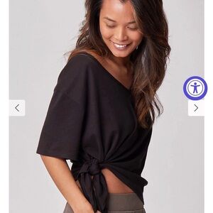 Everywhere Nursing & Maternity V-Neck Tee - Black